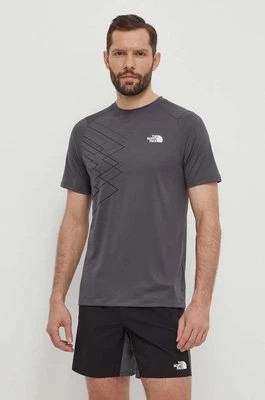 Zdjęcie produktu The North Face t-shirt sportowy Mountain Athletics kolor szary z nadrukiem NF0A87JKXI11