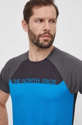 Zdjęcie produktu The North Face t-shirt sportowy Trail Jammer kolor niebieski wzorzysty NF0A87TYWIN1