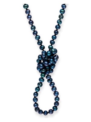 Zdjęcie produktu The Pacific Pearl Company Naszyjnik perłowy w kolorze granatowym - dł. 90 cm rozmiar: onesize