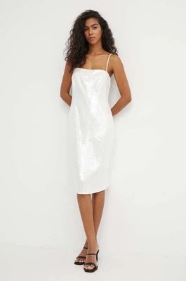 Zdjęcie produktu Theory sukienka kolor biały mini dopasowana