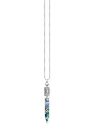 Zdjęcie produktu Thomas Sabo Srebrny naszyjnik z elementami ozdobnymi - dł. 45 cm rozmiar: onesize