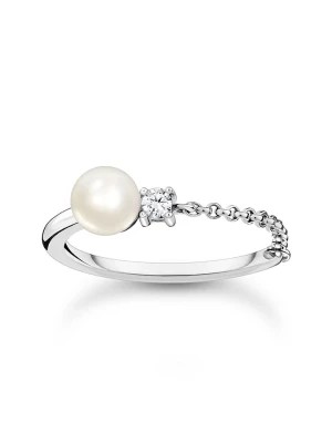 Zdjęcie produktu Thomas Sabo Srebrny pierścionek z perłą rozmiar: 48