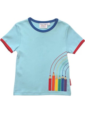 Zdjęcie produktu Toby Tiger Koszulka w kolorze błękitnym ze wzorem rozmiar: 86