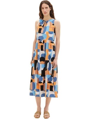 Zdjęcie produktu Tom Tailor Sukienka w kolorze pomarańczowo-błękitnym rozmiar: 38