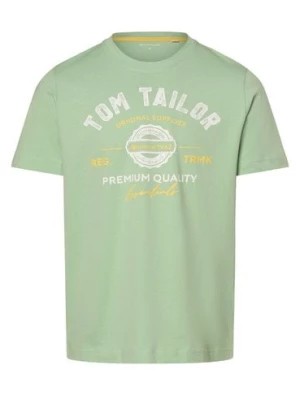 Zdjęcie produktu Tom Tailor T-shirt męski Mężczyźni Bawełna zielony nadruk,