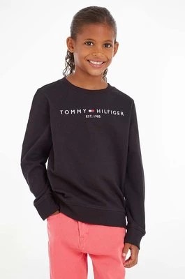 Zdjęcie produktu Tommy Hilfiger Bluza bawełniana dziecięca kolor czarny z aplikacją KS0KS00212