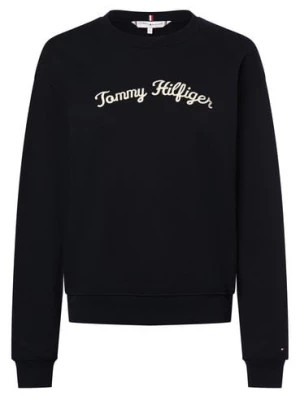 Zdjęcie produktu Tommy Hilfiger Bluza damska Kobiety Bawełna niebieski jednolity,