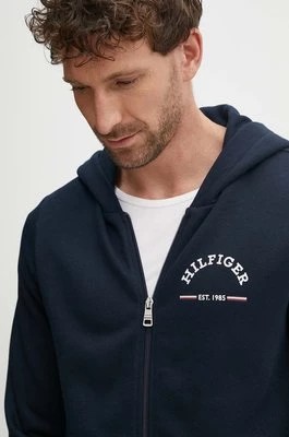 Zdjęcie produktu Tommy Hilfiger bluza męska kolor granatowy z kapturem z nadrukiem MW0MW35571