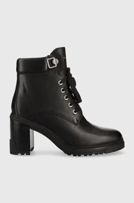 Zdjęcie produktu Tommy Hilfiger botki Outdoor Heel Lace Up Boot damskie kolor czarny na słupku