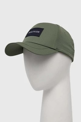 Zdjęcie produktu Tommy Hilfiger czapka z daszkiem kolor zielony z aplikacją AM0AM12162