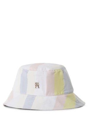 Zdjęcie produktu Tommy Hilfiger Damski kapelusz bucket z zawartością lnu Kobiety Bawełna biały|niebieski|różowy|żółty w paski,