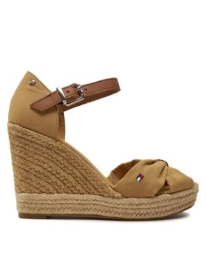 Zdjęcie produktu Tommy Hilfiger Espadryle Basic Open Toe High Wedge FW0FW04784 Brązowy