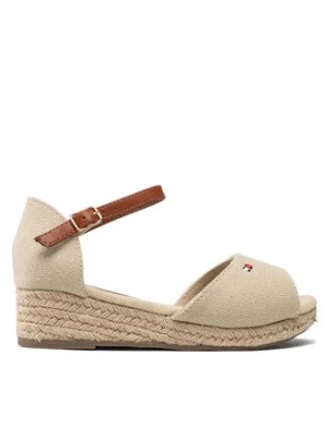 Zdjęcie produktu Tommy Hilfiger Espadryle Rope Wedge Sandal T3A7-32185-0048 M Beżowy