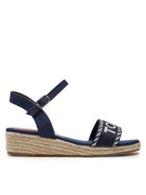 Zdjęcie produktu Tommy Hilfiger Espadryle Rope Wedge Sandal T3A7-33287-0890 Granatowy