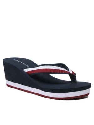 Zdjęcie produktu Tommy Hilfiger Japonki Essential Corp Flip Flop Wedge FW0FW07263 Kolorowy