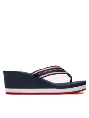 Zdjęcie produktu Tommy Hilfiger Japonki Hilfiger Hi Wedge Beach Sandal FW0FW08012 Granatowy