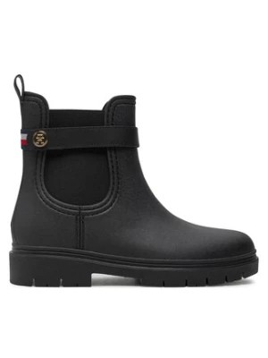 Zdjęcie produktu Tommy Hilfiger Kalosze Th Stud Rubberised Rainboot FW0FW08168 Czarny