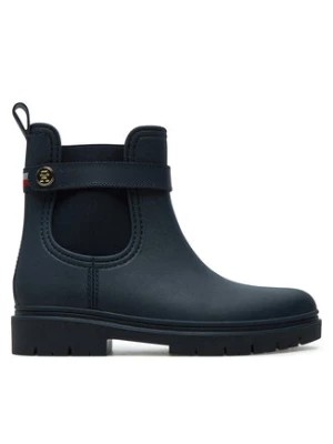 Zdjęcie produktu Tommy Hilfiger Kalosze Th Stud Rubberised Rainboot FW0FW08168 Granatowy