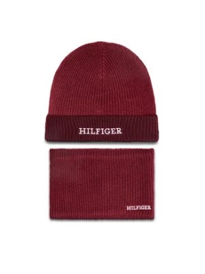 Zdjęcie produktu Tommy Hilfiger Komplet czapka i komin AU0AU01938 Czerwony