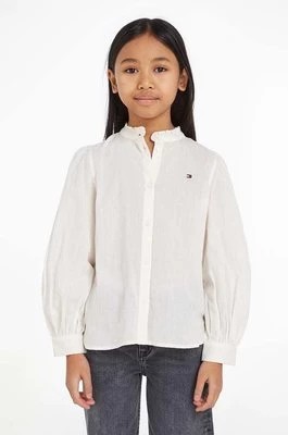 Zdjęcie produktu Tommy Hilfiger koszula bawełniana dziecięca kolor beżowy