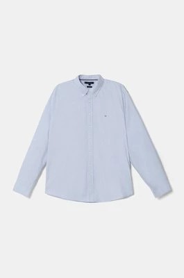 Zdjęcie produktu Tommy Hilfiger koszula bawełniana męska kolor niebieski regular z kołnierzykiem button-down MW0MW35774