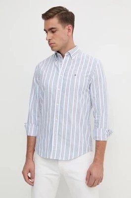 Zdjęcie produktu Tommy Hilfiger koszula bawełniana męska kolor niebieski regular z kołnierzykiem button-down MW0MW36820