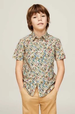 Zdjęcie produktu Tommy Hilfiger koszula dziecięca kolor beżowy