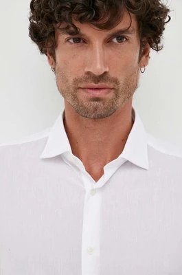 Zdjęcie produktu Tommy Hilfiger koszula męska kolor biały slim z kołnierzykiem klasycznym