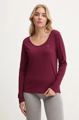 Zdjęcie produktu Tommy Hilfiger longsleeve lounge kolor bordowy UW0UW05228