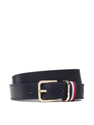 Zdjęcie produktu Tommy Hilfiger Pasek Damski Square Buckle Singature 2.5 AW0AW12148 Granatowy