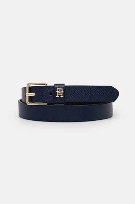 Zdjęcie produktu Tommy Hilfiger pasek skórzany damski kolor granatowy AW0AW16607