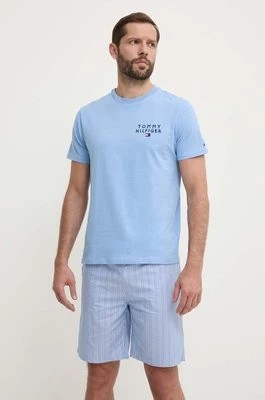 Zdjęcie produktu Tommy Hilfiger piżama męska kolor niebieski wzorzysta UM0UM03171