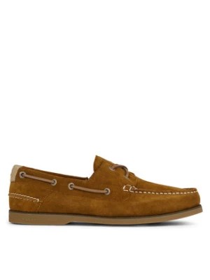 Zdjęcie produktu Tommy Hilfiger Półbuty Th Boat Shoe Core Suede FM0FM04505 Brązowy