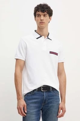 Zdjęcie produktu Tommy Hilfiger polo męski kolor biały z aplikacją MW0MW34786