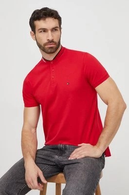 Zdjęcie produktu Tommy Hilfiger polo męski kolor czerwony gładki MW0MW34752