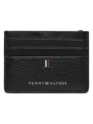 Zdjęcie produktu Tommy Hilfiger Skórzane etui w kolorze czarnym na karty - 10 x 7,5 x 0,50 cm rozmiar: onesize