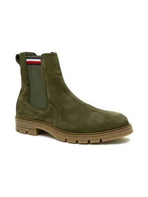 Zdjęcie produktu Tommy Hilfiger Skórzane sztyblety CORPOARTE HILFIGER SUEDE CHELSEA