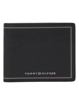 Zdjęcie produktu Tommy Hilfiger Skórzany portfel w kolorze czarno-beżowym rozmiar: onesize
