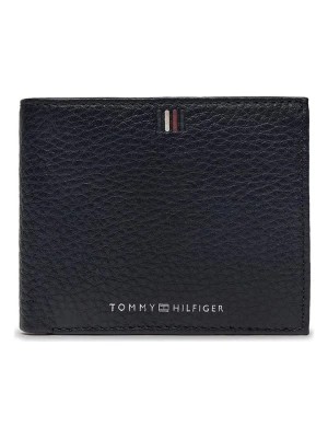 Zdjęcie produktu Tommy Hilfiger Skórzany portfel w kolorze czarnym - 11 x 8,5 x 2 cm rozmiar: onesize