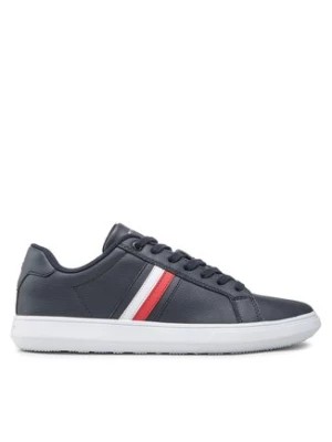 Zdjęcie produktu Tommy Hilfiger Sneakersy Corporate Cup Leather Stripes FM0FM04275 Granatowy