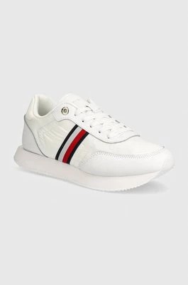 Zdjęcie produktu Tommy Hilfiger sneakersy ESSENTIAL RUNNER GLOBAL STRIPES kolor biały FW0FW08005