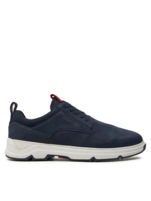 Zdjęcie produktu Tommy Hilfiger Sneakersy Nubuck Mix Hybrid Shoe FM0FM05092 Granatowy