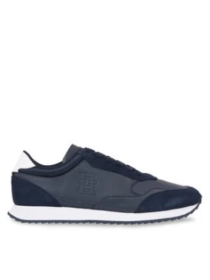 Zdjęcie produktu Tommy Hilfiger Sneakersy Runner Evo Lth Mix FM0FM04776 Niebieski