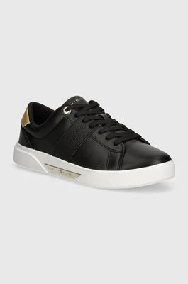 Zdjęcie produktu Tommy Hilfiger sneakersy skórzane CHIC PANEL COURT SNEAKER kolor czarny FW0FW07998