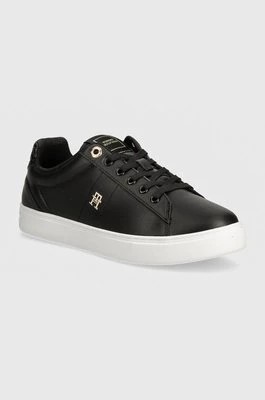 Zdjęcie produktu Tommy Hilfiger sneakersy skórzane ELEVATED ESSENT SNEAKER MONOGRAM kolor czarny FW0FW07999