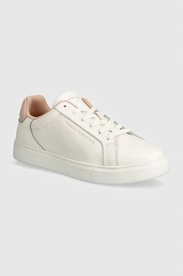 Zdjęcie produktu Tommy Hilfiger sneakersy skórzane ESSENTIAL COURT SNEAKER kolor beżowy FW0FW08000