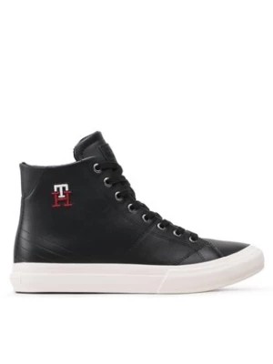 Zdjęcie produktu Tommy Hilfiger Sneakersy Th Hi Vulc Street Leather FM0FM04739 Czarny