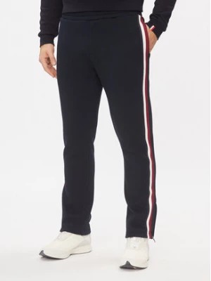 Zdjęcie produktu Tommy Hilfiger Spodnie dresowe Bold Global Stripe MW0MW32677 Granatowy Regular Fit