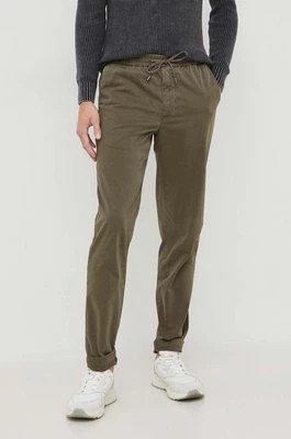 Zdjęcie produktu Tommy Hilfiger spodnie męskie kolor zielony proste