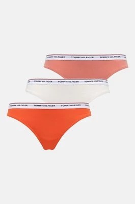 Zdjęcie produktu Tommy Hilfiger stringi 3-pack kolor pomarańczowy UW0UW04894